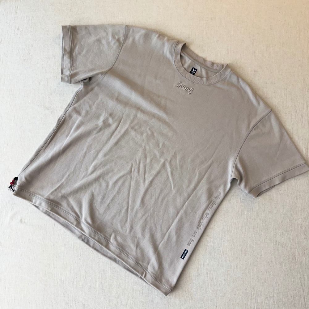 ASRV DSG-0734 Men Tan Heavyweight Training Tee Lg only those who risk are free